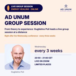 AD UNUM Group Session with Guglielmo Poli, live on Zoom