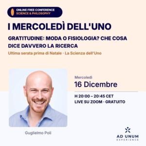 I Mercoledì dell’Uno · Gratitudine: moda o fisiologia? Che cosa dice davvero la ricerca